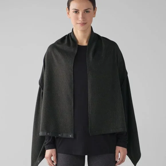 LULULEMON VINYASA WRAP JACQUARD BLACK DARK OLIVE - Picture 3 of 6